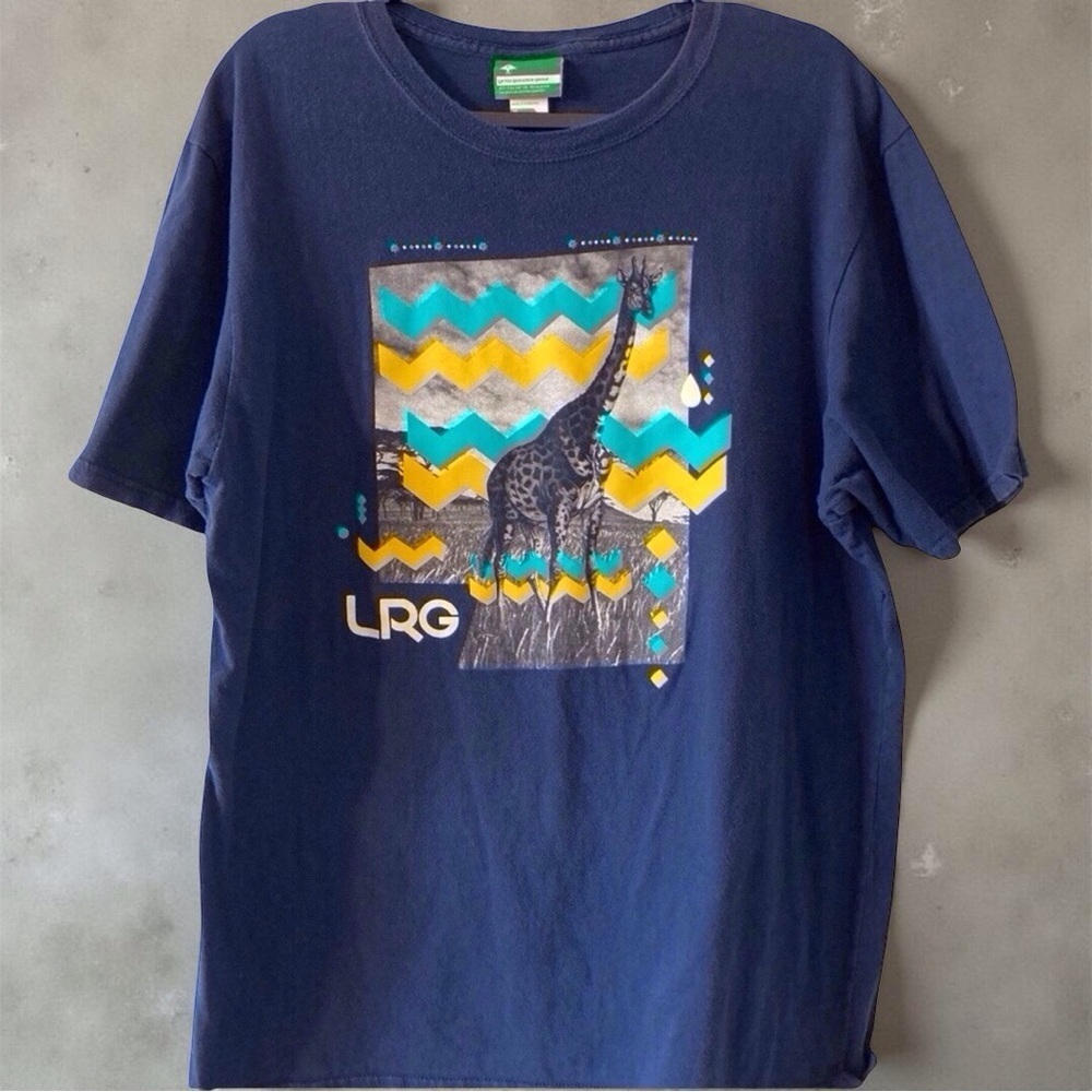 LRG Giraffe Graphic Tee | XL | Early 2000s Streetwear Hard to find